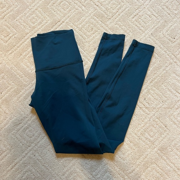 Navy teal Lululemon Align Tights - Picture 7 of 7